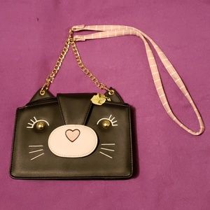 Final chance! Betsy Johnson cat purse